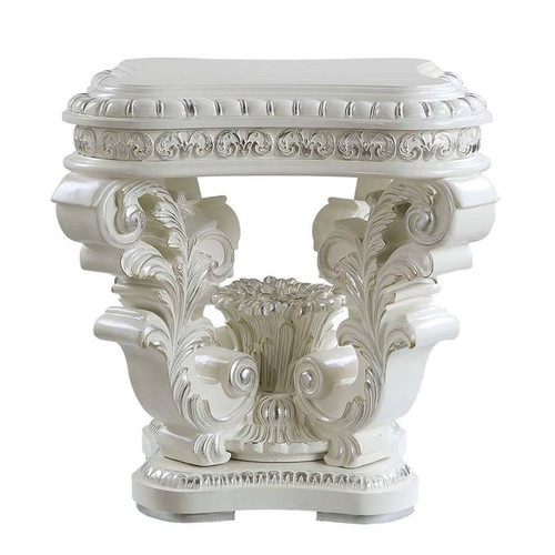 Acme Furniture Vanaheim Antique White 3pc Coffee Table Set