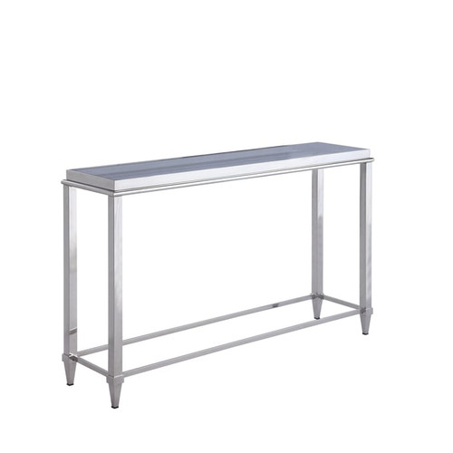 Chintaly Imports Gray Glass Sofa Table