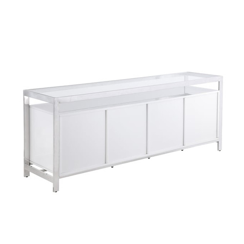 Chintaly Imports Krista Gloss White Buffet