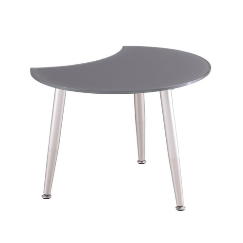 Chintaly Imports Gloss Grey Cocktail Table