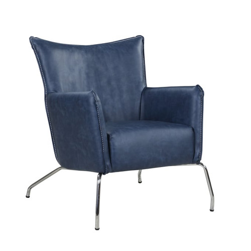 Chintaly Imports Blue Accent Chair
