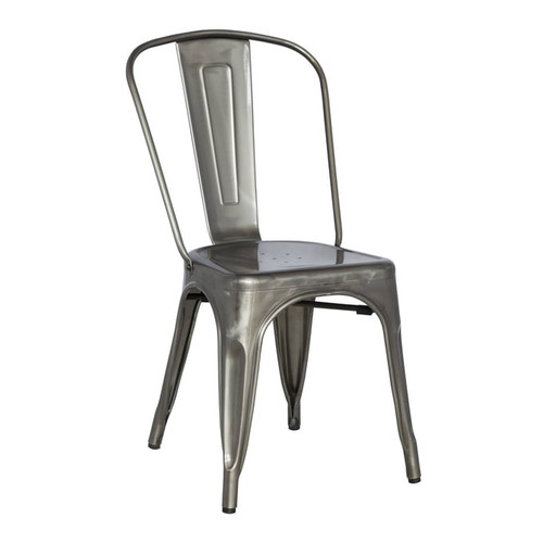 4 Chintaly Imports Alfresco Gunmetal Side Chairs