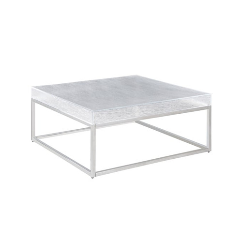 Chintaly Imports Valerie Clear Square Cocktail Table