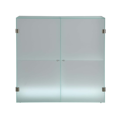 Chintaly Imports Frosted Glass Cabinet