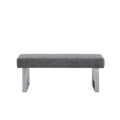 Chintaly Imports Genevieve Gray Dining Bench