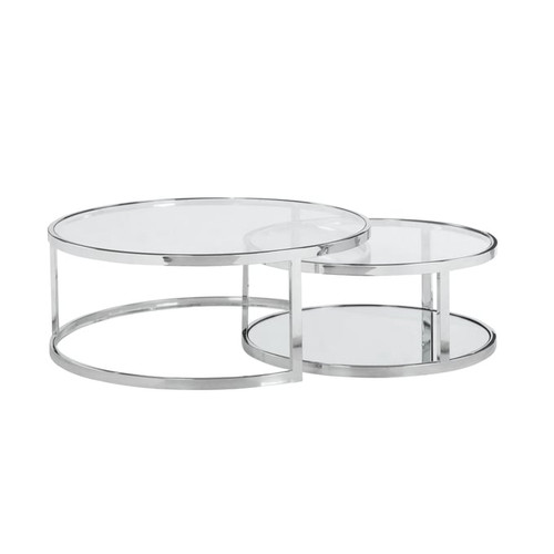 Chintaly Imports Round Nesting Cocktail Table