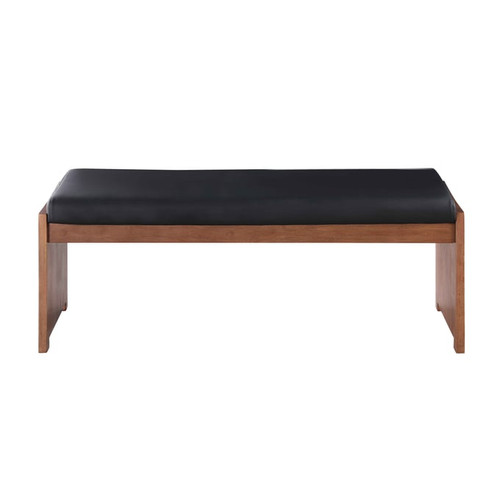 Chintaly Imports Emma Black Upholstered Bench