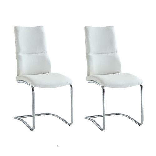 2 Chintaly Imports Piper White Side Chairs