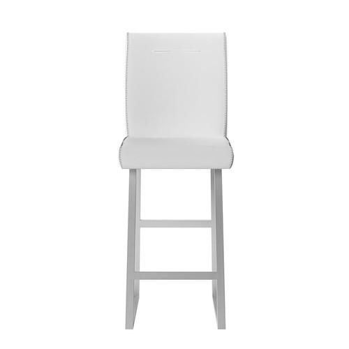 Chintaly Imports Gwen White Counter Height Stool