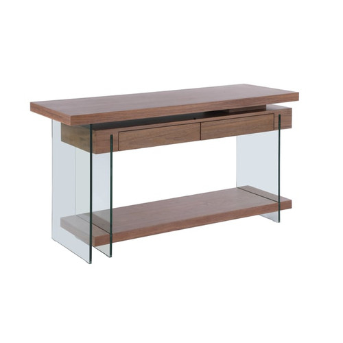 Chintaly Imports Walnut Rotatable Desk