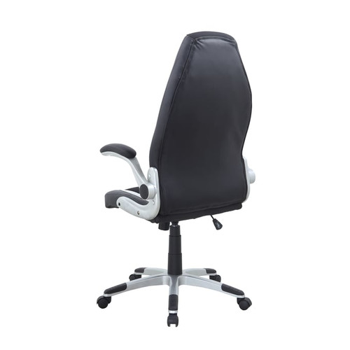 Chintaly Imports Black White Adjustable Computer Chair