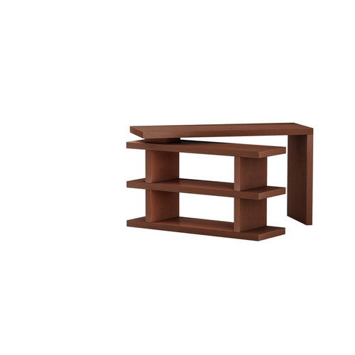 Chintaly Imports Walnut Motion Office Desk