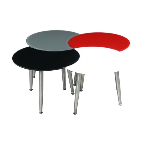 Chintaly Imports Contemporary Multi Color Four Table Cocktail Table Set