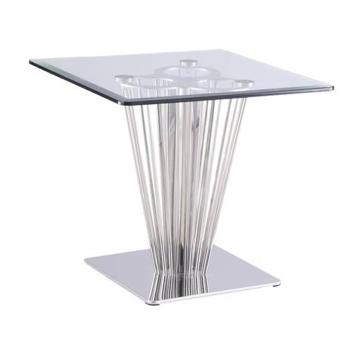 Chintaly Imports Fernanda Clear Polished 3pc Coffee Table Set