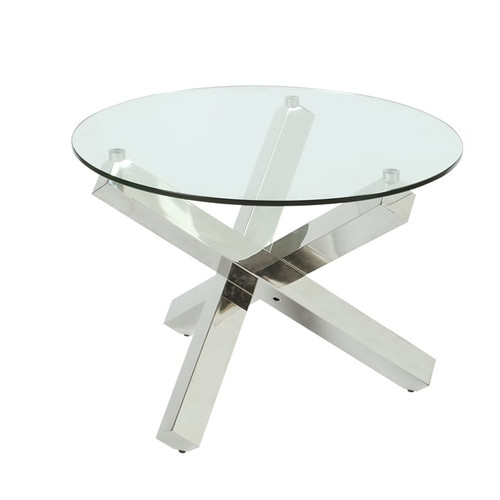 Chintaly Imports Contemporary Round Lamp Table