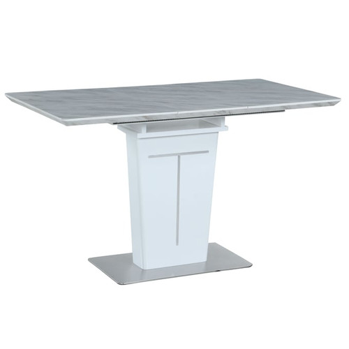 Chintaly Imports Gwen Matte White Counter Height Table