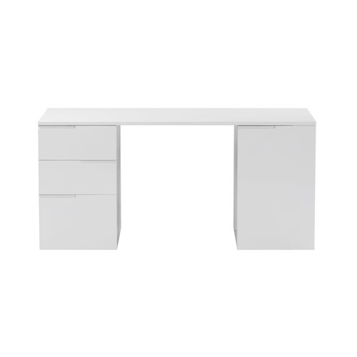 Chintaly Imports Gloss White Desk