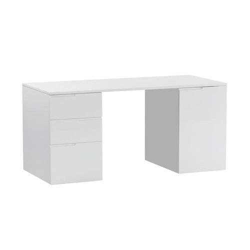 Chintaly Imports Gloss White Desk
