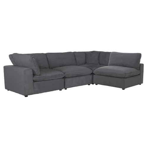 Home Elegance Guthrie Gray 4pc Modular Sectional