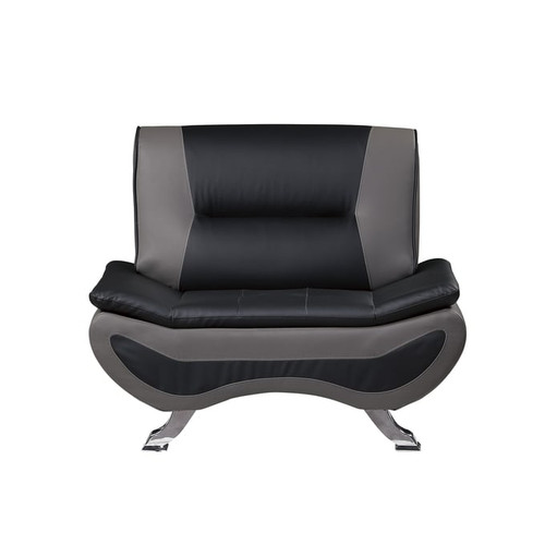 Home Elegance Veloce Gray Black Chair