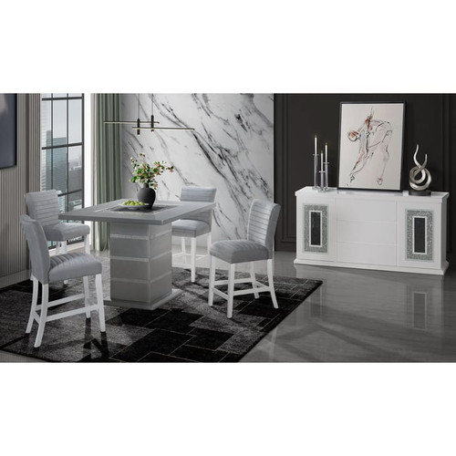 Global Furniture Monaco White Buffet