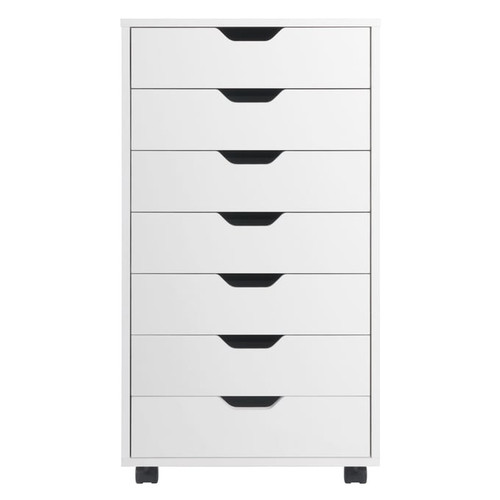 Winsome Halifax White 7 Drawers Cabinet