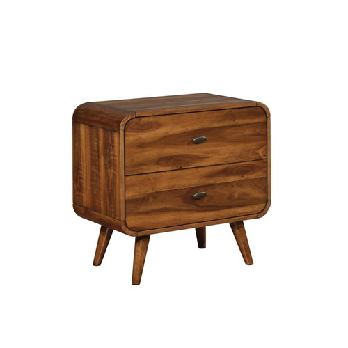 Coaster Furniture Robyn Dark Walnut 2 Drawers Nightstand