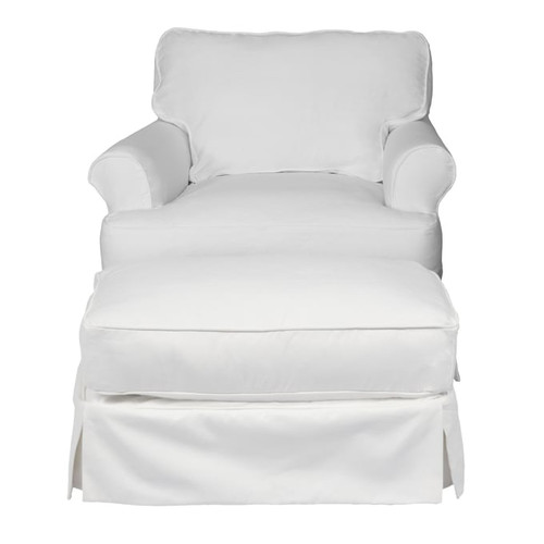 Sunset Trading Horizon White T Cushion 2pc Slipcover Set
