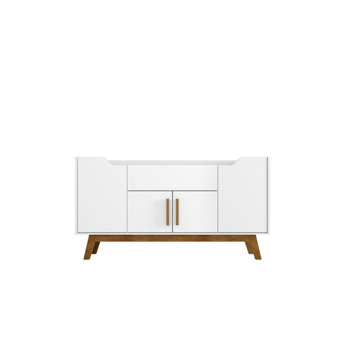 Manhattan Comfort Addie White 53.54 Inch 5 Shelves Sideboard
