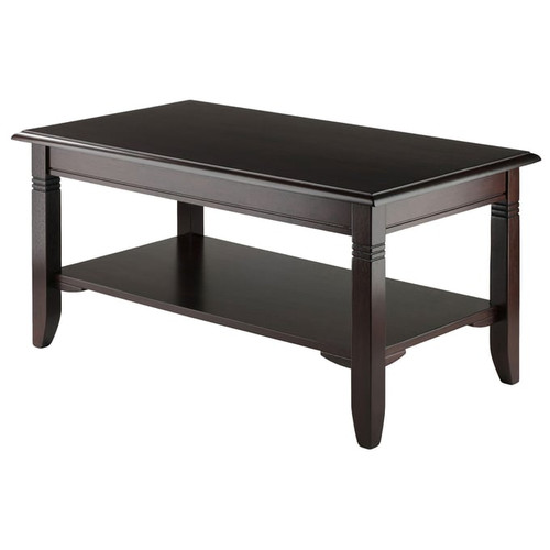 Winsome Nolan Cappuccino Wood Coffee Table