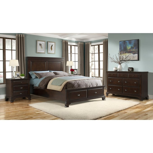 Picket House Brinley Cherry Wood King Drawer Bed