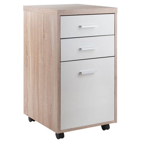 Winsome Kenner Reclaimed Wood White File Cabinet