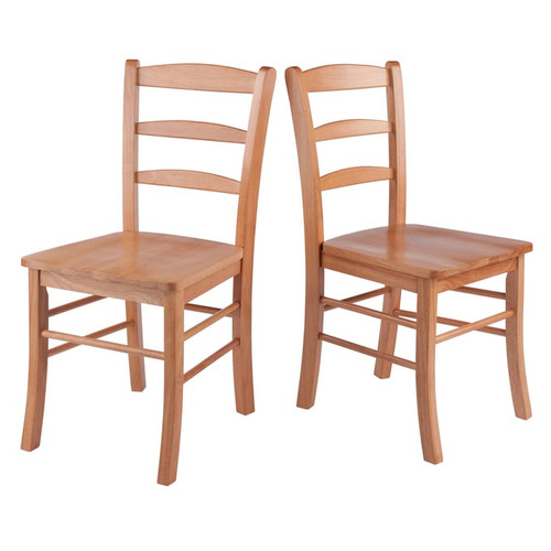 2 Winsome Benjamin Light Oak Wood Dining Chairs