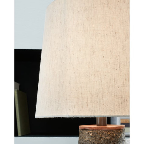 Ashley Furniture Chaston Antique White Metal Table Lamps