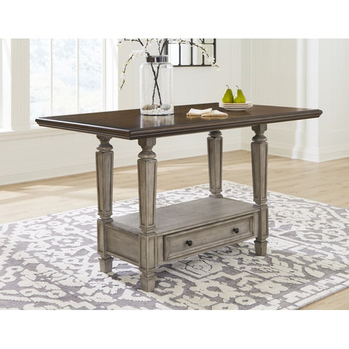 Ashley Furniture Lodenbay Antique Gray Rectangle Counter Height Table