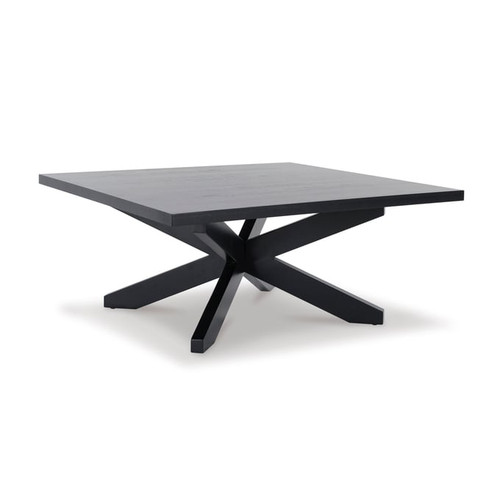 Ashley Furniture Joshyard Black Square Cocktail Table