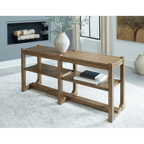 Ashley Furniture Cabalynn Light Brown Sofa Table