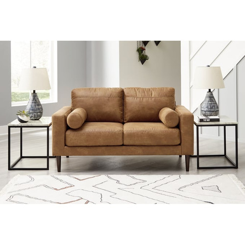 Ashley Furniture Telora Caramel Loveseat