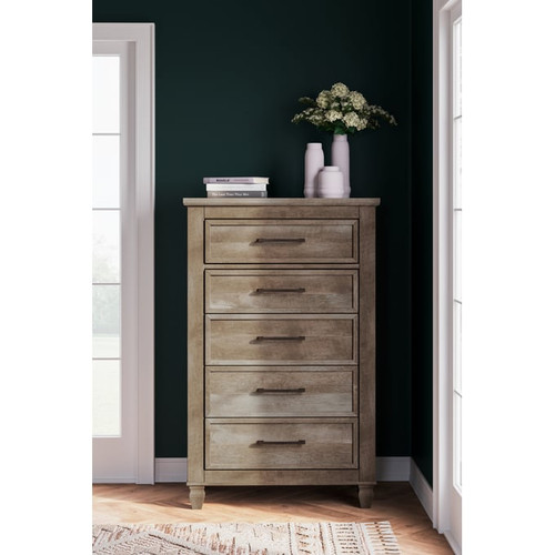 Ashley Furniture Yarbeck Sand Five Drawer Chest