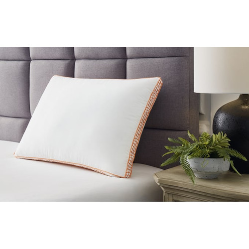 Ashley Furniture Zephyr 2.0 White Orange Pillows