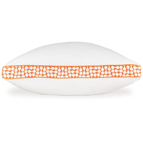 Ashley Furniture Zephyr 2.0 White Orange Pillows