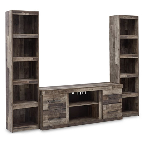 Ashley Furniture Derekson Gray 3pc Entertainment Center