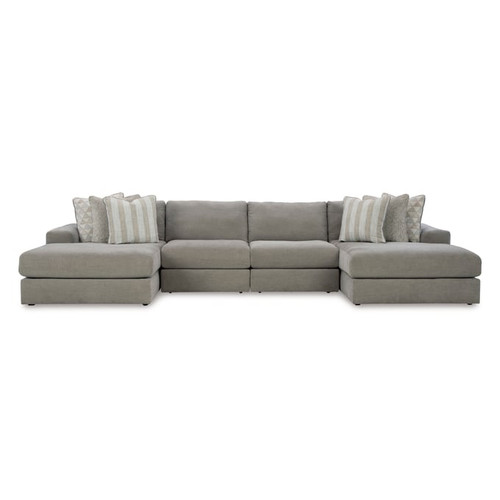 Ashley Furniture Avaliyah Ash 4pc Double Chaise Sectional