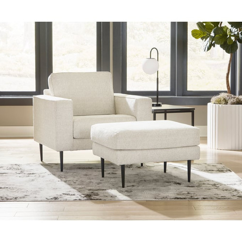 Ashley Furniture Hazela Sandstone Chair And Ottoman Set