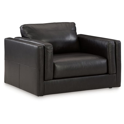 Ashley Furniture Amiata Onyx Chair And Ottoman Set
