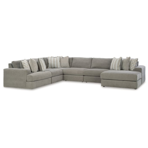 Ashley Furniture Avaliyah Ash 6pc Sectional With RAF Chaise