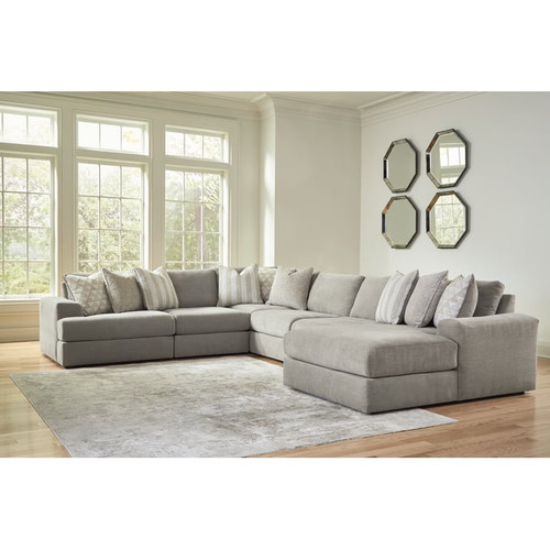 Ashley Furniture Avaliyah Ash 6pc Sectional With RAF Chaise