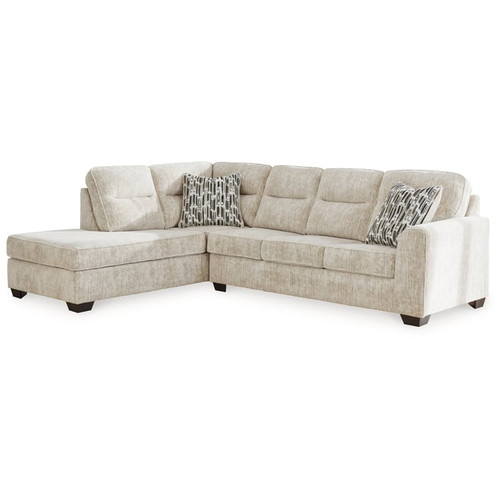 Ashley Furniture Lonoke Parchment 2pc Sectional With LAF Chaise