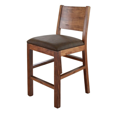 2 IFD Parota Natural Two Tone 24 Inch Barstools