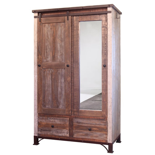 IFD Antique 2 Drawer Armoire